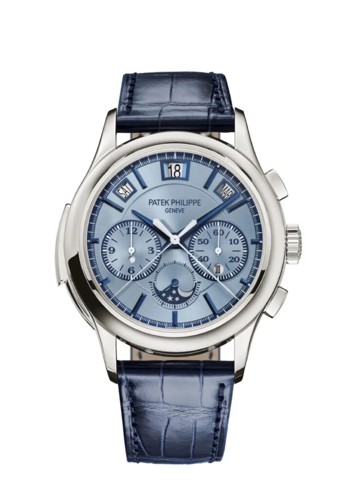 Die „Quadrupel“ von Patek Philippe vereint vier Komplikationen in sich. Darunter eine Minutenrepetition und einen Schleppzeiger-Chronographen.