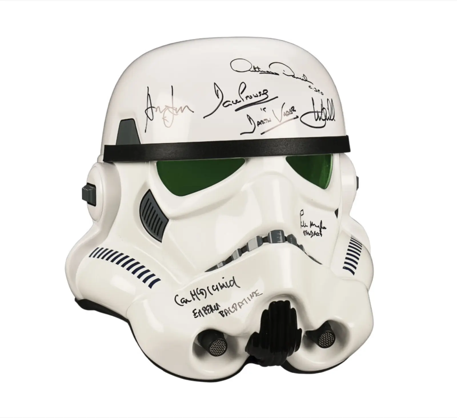 Wertvolle Requisite: der Stormtrooper-Helm aus der Star-Wars-Saga.